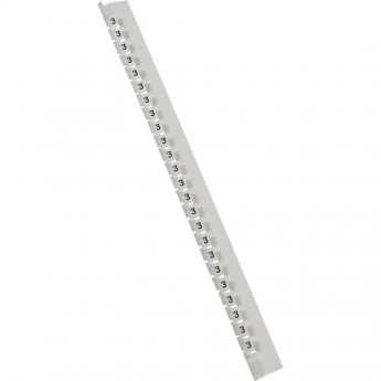 Маркер LEGRAND Memocab ширина 2,3 мм чёрная маркировка на белом фоне цифра 3