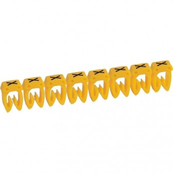 Маркер LEGRAND CAB 3 для кабеля 4-6 мм² заглавная буква X