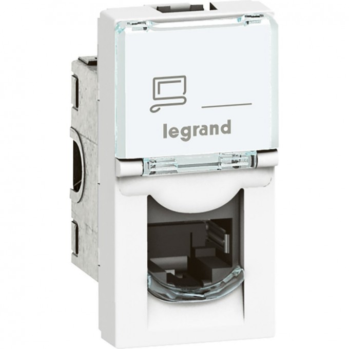 Розетка LEGRAND RJ 45 Программа Mosaic категория 6a UTP 1 модуль белый 076571 Розетка LEGRAND RJ 45 Программа Mosaic категория 6a UTP 1 модуль белый 076571