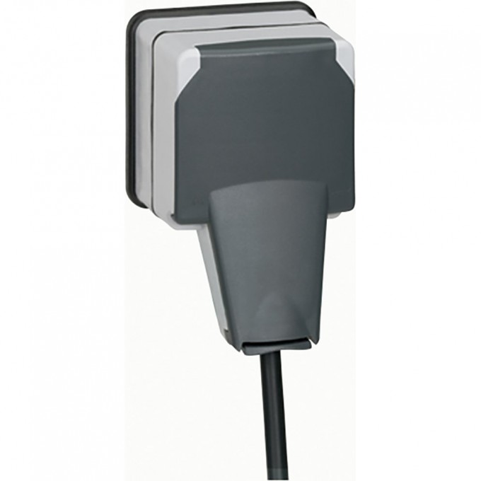 Розетка LEGRAND 2К+3 с защитными шторками и крышкой IP 66 16 A 250 В Программа Plexo IK 08 моноблоки серый 090465 Розетка LEGRAND 2К+3 с защитными шторками и крышкой IP 66 16 A 250 В Программа Plexo IK 08 моноблоки серый 090465