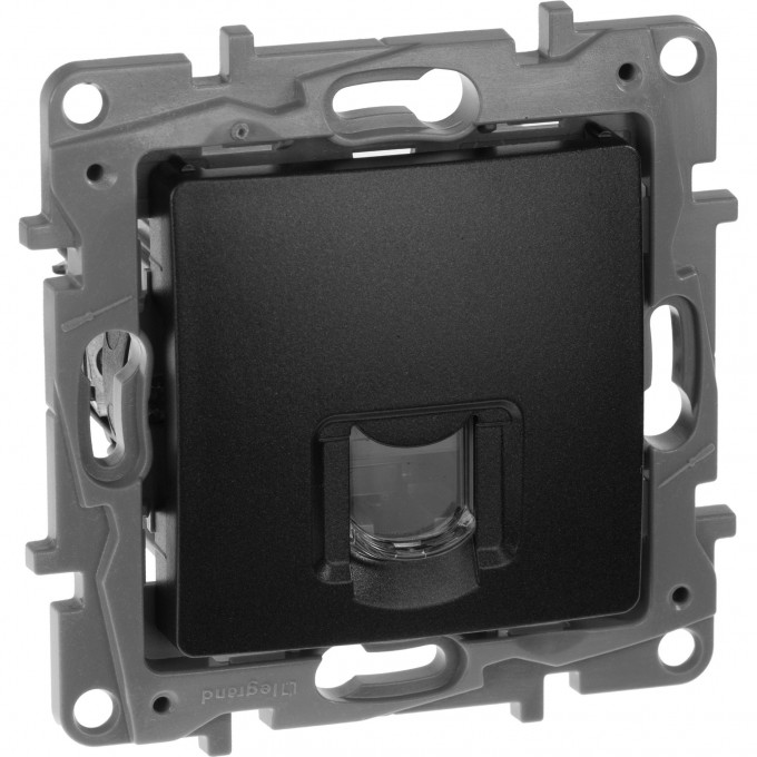 Розетка LEGRAND RJ45 категория 6 UTP Etika антрацит 672653 Розетка LEGRAND RJ45 категория 6 UTP Etika антрацит 672653