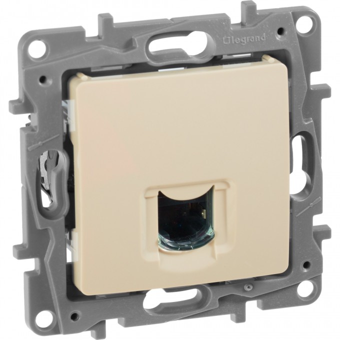 Розетка LEGRAND RJ45 категория 6 UTP Etika слоновая кость 672353 Розетка LEGRAND RJ45 категория 6 UTP Etika слоновая кость 672353