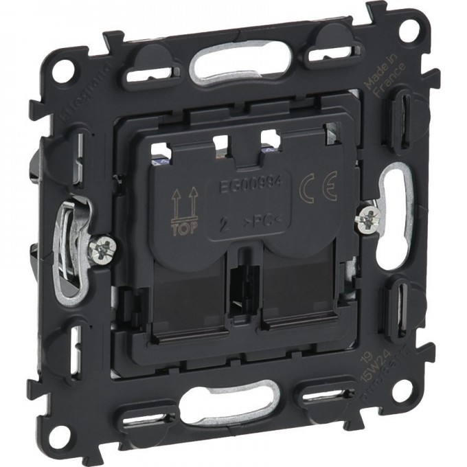 Информационная розетка LEGRAND Valena IN'MATIC двойная RJ45 Кат.6А UTP 753045 Информационная розетка LEGRAND Valena IN'MATIC двойная RJ45 Кат.6А UTP 753045