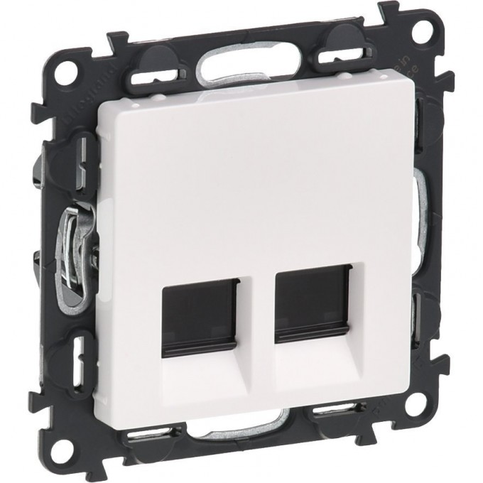 Информационная розетка LEGRAND Valena LIFE двойная RJ45 Кат.5е UTP с лицевой панелью белый 753441 Информационная розетка LEGRAND Valena LIFE двойная RJ45 Кат.5е UTP с лицевой панелью белый 753441