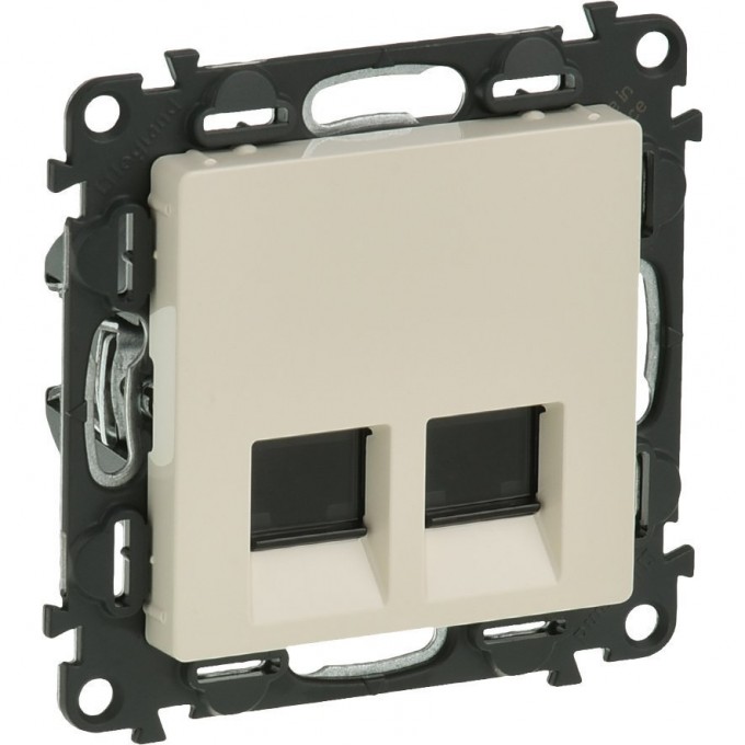 Информационная розетка LEGRAND Valena LIFE двойная RJ45 Кат.6 UTP с лицевой панелью слоновая кость 753543 Информационная розетка LEGRAND Valena LIFE двойная RJ45 Кат.6 UTP с лицевой панелью слоновая кость 753543
