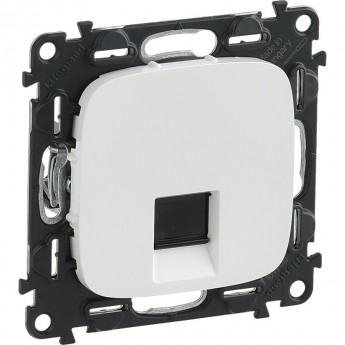 Розетка LEGRAND Valena ALLURE информационная одиночная RJ45 кат.5е UTP с лицевой панелью белый