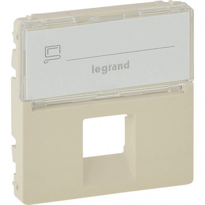 Лицевая панель LEGRAND Valena LIFE для одиночных розеток телефонных/информационных с держателем маркировки слоновая кость 755471 Лицевая панель LEGRAND Valena LIFE для одиночных розеток телефонных/информационных с держателем маркировки слоновая кость 755471