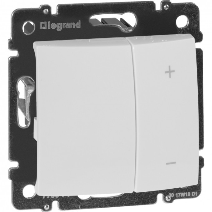 Кнопочный светорегулятор LEGRAND Valena 40-600 Вт/40-600 ВА белый 770074 Кнопочный светорегулятор LEGRAND Valena 40-600 Вт/40-600 ВА белый 770074