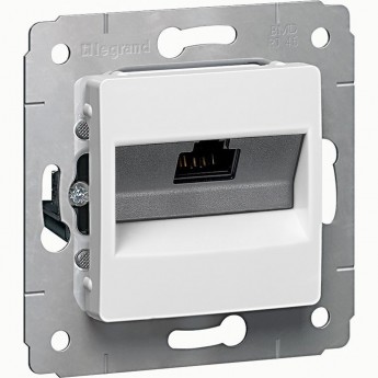Информационная розетка LEGRAND Cariva RJ45 категория 6 UTP белый