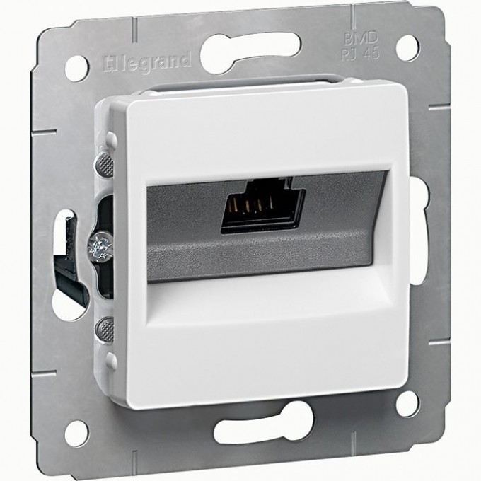 Информационная розетка LEGRAND Cariva RJ45 категория 6 UTP белый 773641 Информационная розетка LEGRAND Cariva RJ45 категория 6 UTP белый 773641
