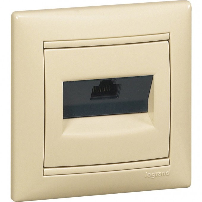Информационная розетка LEGRAND Valena RJ45 категория 6 UTP 1 выход на захватах слоновая кость 774146 Информационная розетка LEGRAND Valena RJ45 категория 6 UTP 1 выход на захватах слоновая кость 774146
