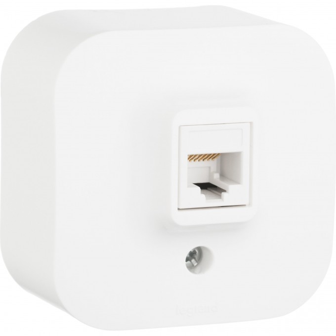 Розетка LEGRAND RJ45 категория 5e UTP Quteo IP 20 белый 782224 Розетка LEGRAND RJ45 категория 5e UTP Quteo IP 20 белый 782224