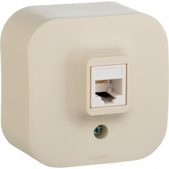 Розетка LEGRAND RJ45 категория 5e UTP Quteo IP 20 слоновая кость 782254 Розетка LEGRAND RJ45 категория 5e UTP Quteo IP 20 слоновая кость 782254