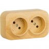 Розеточный блок LEGRAND 2 x 2К без шторок 16 A 250 В Quteo IP 20 дерево 782272