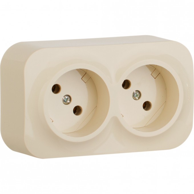 Розеточный блок LEGRAND 2 x 2К без шторок 16 A 250 В Quteo IP 20 слоновая кость 782242 Розеточный блок LEGRAND 2 x 2К без шторок 16 A 250 В Quteo IP 20 слоновая кость 782242