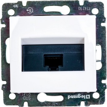Информационная розетка LEGRAND Valena RJ45 категория 5e UTP 1 выход с захватами белый