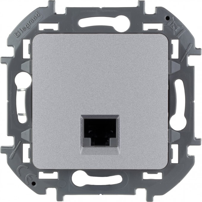 Розетка информационная LEGRAND INSPIRIA RJ 45 категория 5e UTP алюминий 673827 Розетка информационная LEGRAND INSPIRIA RJ 45 категория 5e UTP алюминий 673827